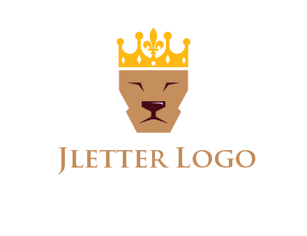 crown on lion face graphic