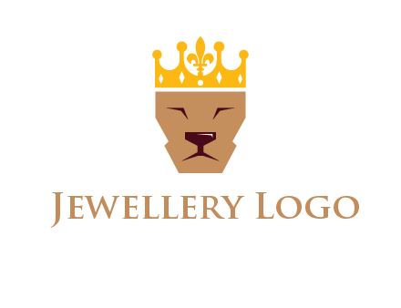 crown on lion face graphic