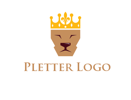 crown on lion face graphic
