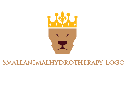crown on lion face graphic