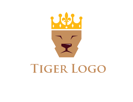 crown on lion face graphic