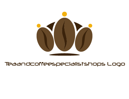 abstract persons with coffee beans symbol