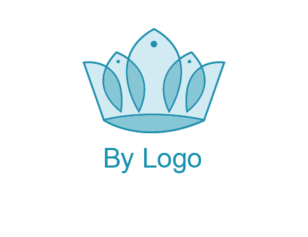 crown with abstract fish logo