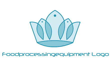 crown with abstract fish logo