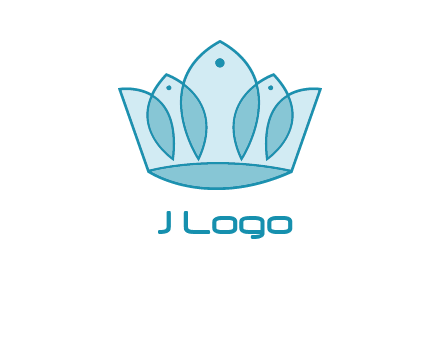 crown with abstract fish logo