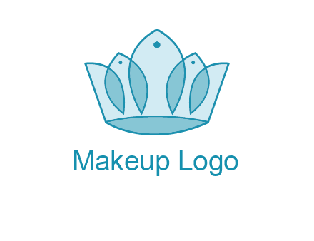 crown with abstract fish logo