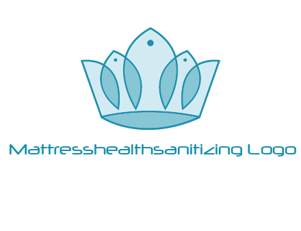 crown with abstract fish logo