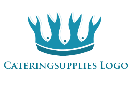abstract fish combined with crown graphic