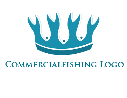 abstract fish combined with crown graphic