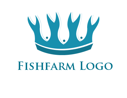 abstract fish combined with crown graphic