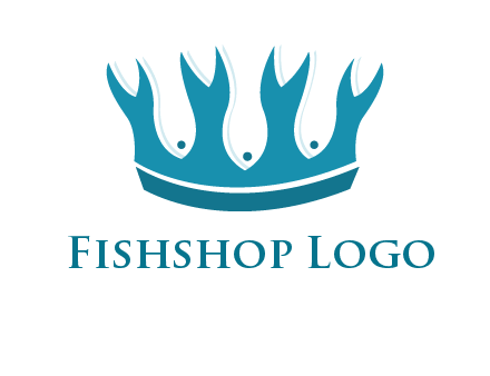 abstract fish combined with crown graphic