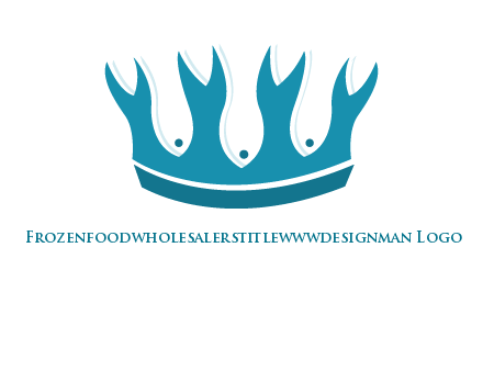 abstract fish combined with crown graphic