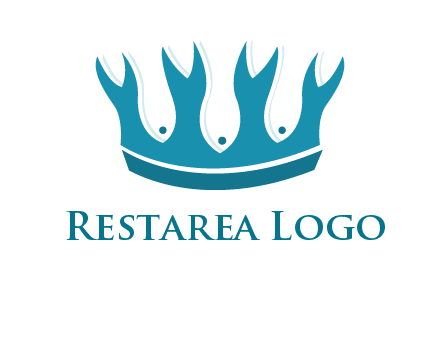 abstract fish combined with crown graphic