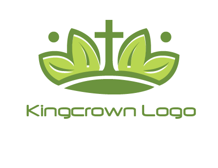 cross between abstract leaves graphic