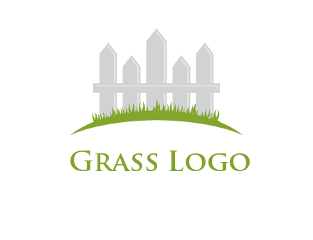 fences on grass logo
