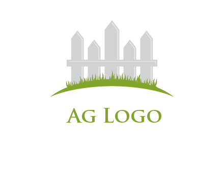 fences on grass logo