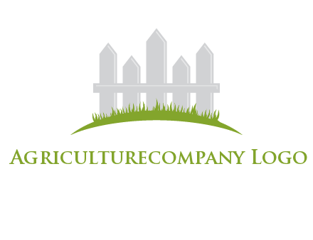 fences on grass logo