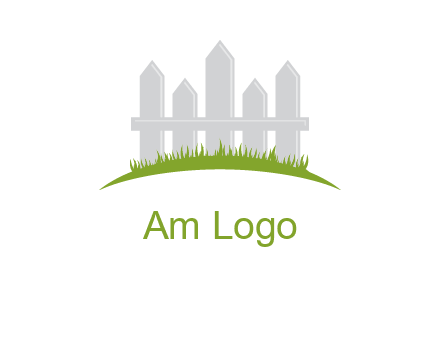 fences on grass logo