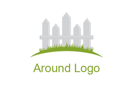 fences on grass logo