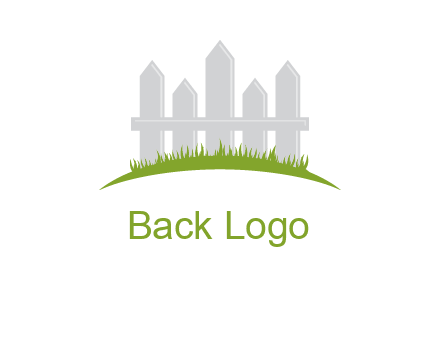 fences on grass logo