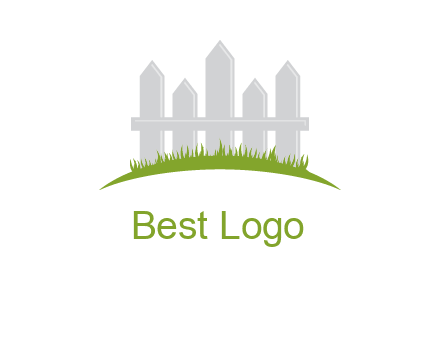fences on grass logo