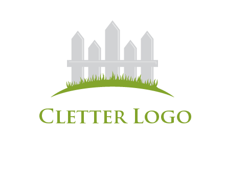 fences on grass logo