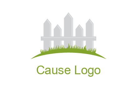 fences on grass logo