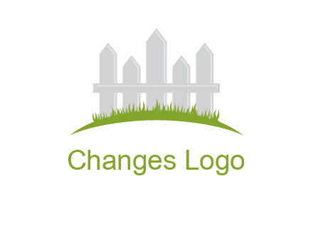 fences on grass logo