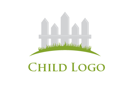 fences on grass logo