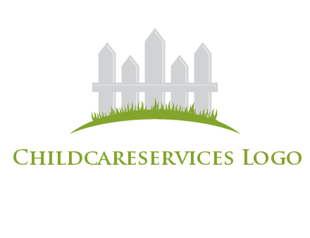 fences on grass logo