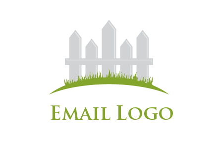 fences on grass logo