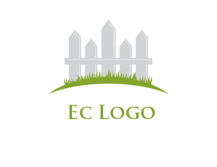fences on grass logo