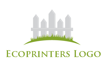 fences on grass logo