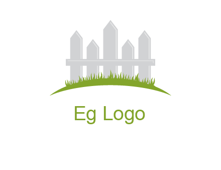fences on grass logo