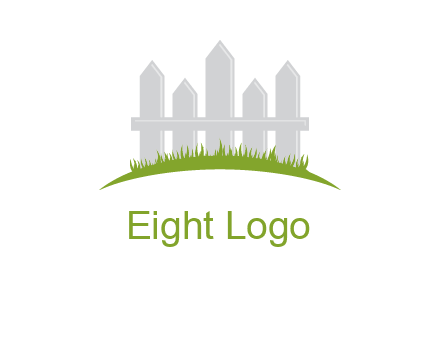 fences on grass logo