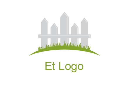 fences on grass logo