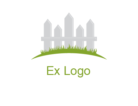 fences on grass logo