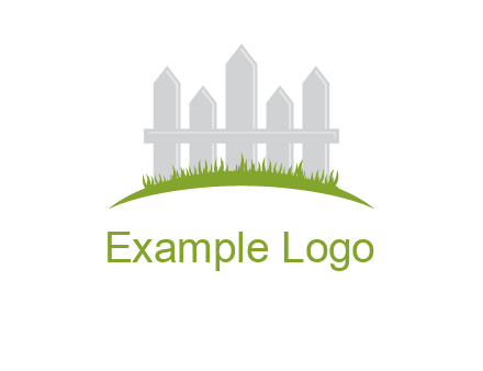 fences on grass logo