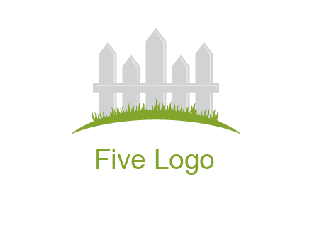 fences on grass logo