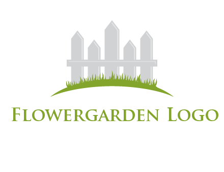 fences on grass logo