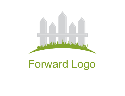 fences on grass logo