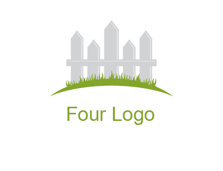fences on grass logo