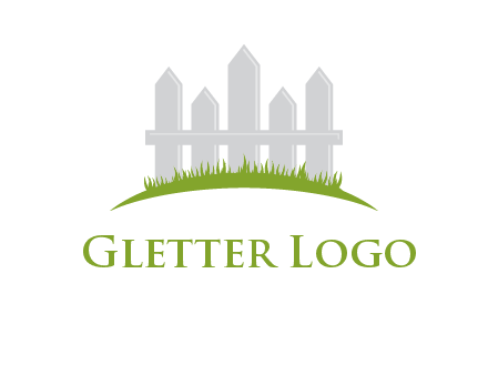 fences on grass logo