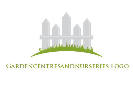 fences on grass logo