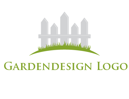 fences on grass logo