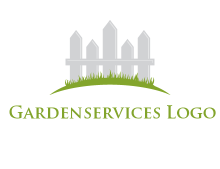 fences on grass logo