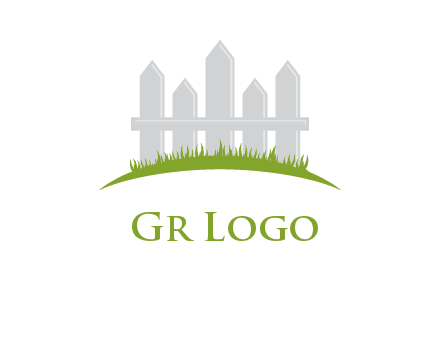 fences on grass logo