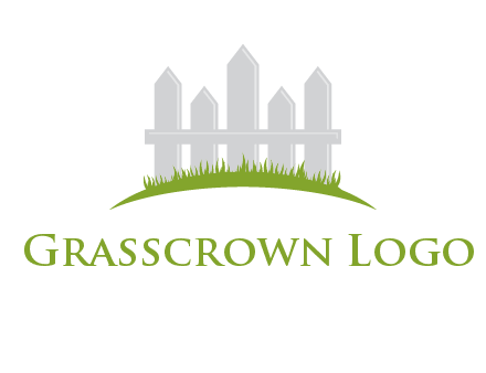fences on grass logo