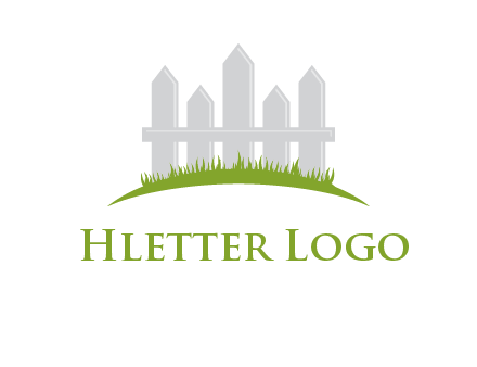fences on grass logo