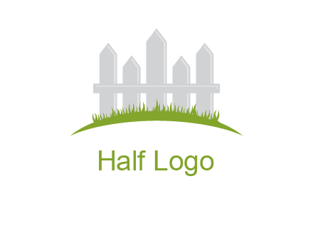 fences on grass logo